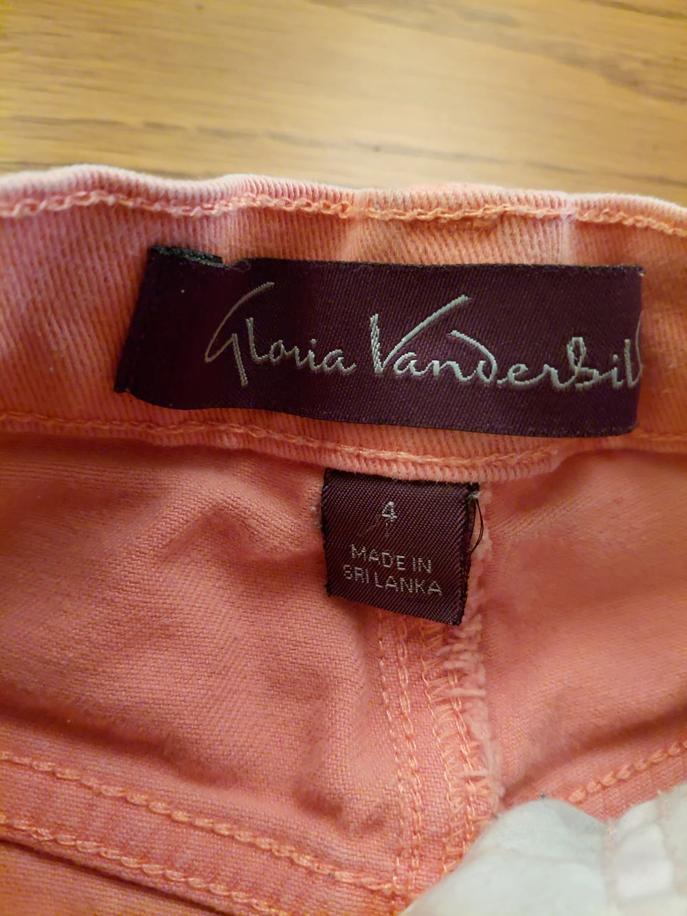 Gloria Vanderbilt Soft Pink Frayed Hem Denim Shorts